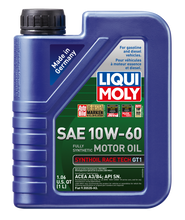 Load image into Gallery viewer, LIQUI MOLY 1L Synthoil Race Tech GT1 Motor Oil SAE 10W60