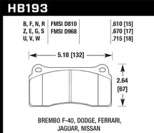Load image into Gallery viewer, Hawk Dodge / Ferrari Front & Rear / Ferrari / Jaguar / Nissan Front DTC-30 Race Brake Pads