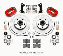 Load image into Gallery viewer, Wilwood Forged Dynalite-M Front Kit 11.00in 1 PC Rotor&Hub Red 67-69 Camaro 64-72 Nova Chevelle