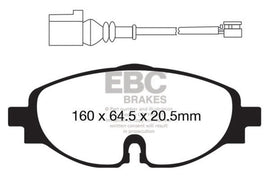 EBC 14+ Audi A3 1.8 Turbo Greenstuff Front Brake Pads