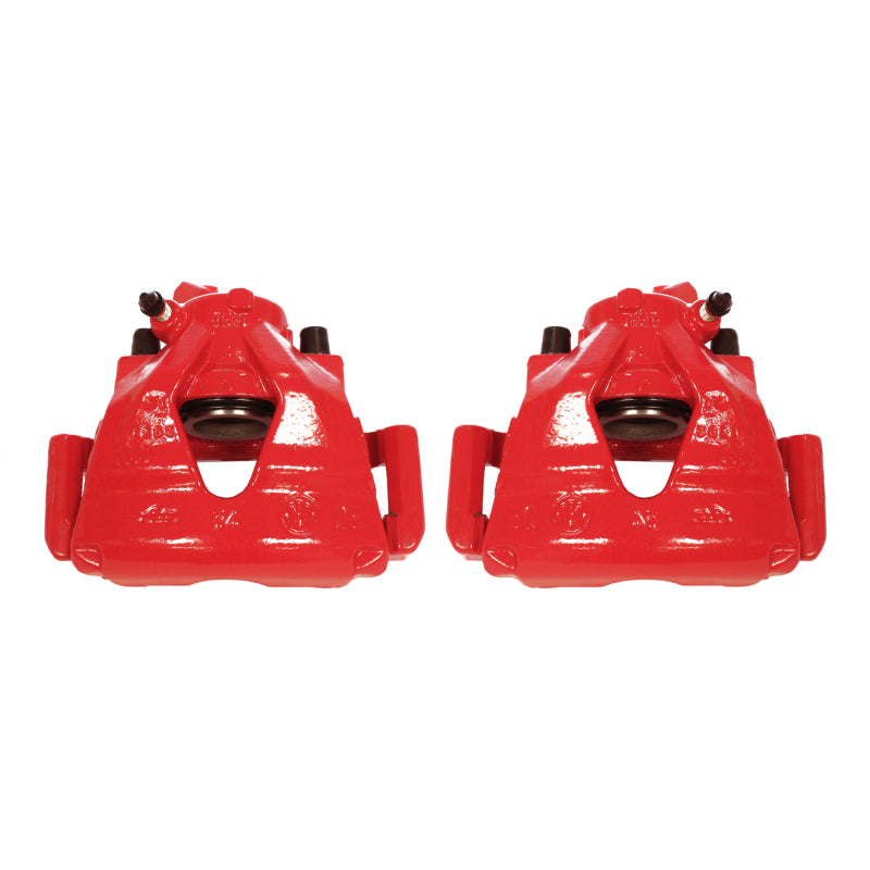 Power Stop 99-10 Volkswagen Beetle Front Red Calipers w/Brackets - Pair