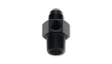 Vibrant -8AN Male to 3/8in NPT Male Union Adapter Fitting w/ 1/8in NPT Port
