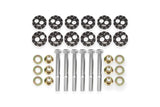 BMR 97-04 Chevrolet Corvette C5 Front & Rear Lower Control Arms Camber Bolt Kit - Black Anodized