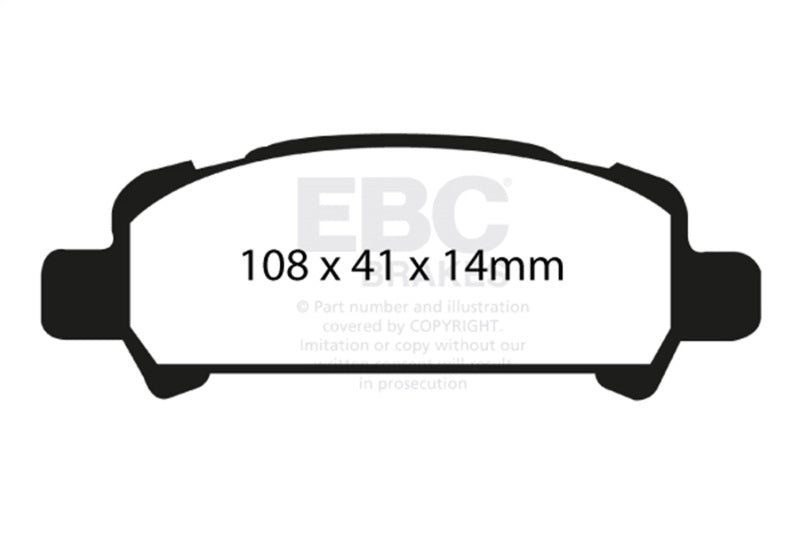 EBC 02-06 Subaru Baja 2.5 Redstuff Rear Brake Pads