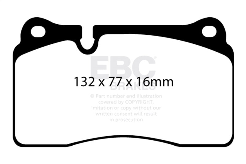 EBC 11-14 Audi TT RS 2.5 Turbo Yellowstuff Front Brake Pads