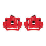 Power Stop 03-09 Toyota 4Runner Rear Red Calipers w/Brackets - Pair