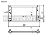 Koyo 10-14 Mazda Mazda3/Mazdaspeed3 2.3L/2.5L I4 Radiator