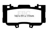 EBC 15+ Ford Mustang 2.3 Turbo Performance Pkg Redstuff Front Brake Pads