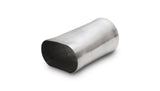 Vibrant 3.5in oval (Nominal) x 3.5in Round Transition adapter T304 SS 6in long