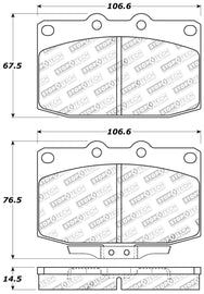 StopTech Performance 89-95 Mazda RX7 Front Brake Pads
