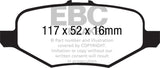 EBC 13+ Ford Explorer 3.5 Twin Turbo 4WD Greenstuff Rear Brake Pads