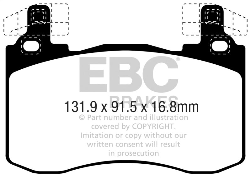 EBC 2019+ Genesis G70 2.0L Turbo (Brembo) Greenstuff Front Brake Pads