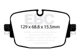 EBC 19-23 Audi RS6 / 19-23 Audi RS7 Rear Yellowstuff Brake Pads