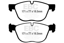 EBC 07-10 BMW X5 3.0 Redstuff Front Brake Pads