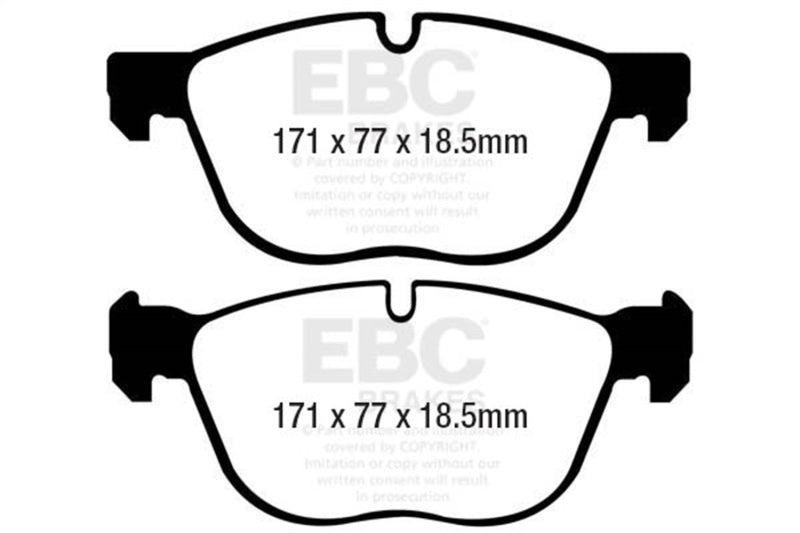 EBC 07-10 BMW X5 3.0 Yellowstuff Front Brake Pads