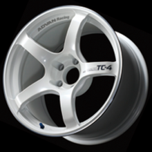 Load image into Gallery viewer, Advan TC4 17x8.0 +38 5x114.3 Racing White Metallic and Ring Wheel