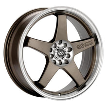 Load image into Gallery viewer, Enkei EV5 17x7 5x100/114.3 38mm Offset 72.6 Bolt Diameter Matte Bronze w/ Machined Lip Wheel