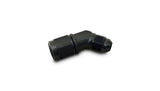 Vibrant -8AN Female to -8AN Male 45 Degree Swivel Adapter Fitting