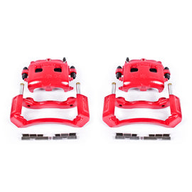 Power Stop 02-05 Dodge Ram 1500 Front Red Calipers w/Brackets - Pair