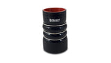 Vibrant 4 Ply Aramid Reinf Silicone Hump Hose conn 3in ID x 6in long 3 reinforcement ring MATTE BLK