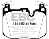 EBC 16-18 BMW M2 3.0L Turbo Redstuff Front Brake Pads