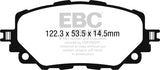 EBC 15-17 Mazda Miata MX-5 Redstuff Ceramic Low Dust Front Brake Pads