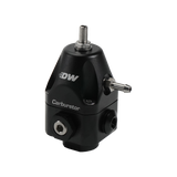 DeatschWerks Compact Carburetor Adjustable Fuel Regulator 6AN x4 Inlets - 6AN Return - Black