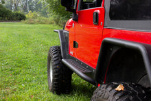 Load image into Gallery viewer, Fishbone Offroad 97-06 Jeep Wrangler TJ Steel Rock Slider - Black Textured Powdercoat