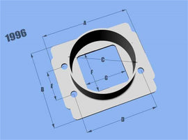 Vibrant MAF Sensor Adapter Plate Toyota w/ Bosch MAF Sensor w/ 3in ID filter only
