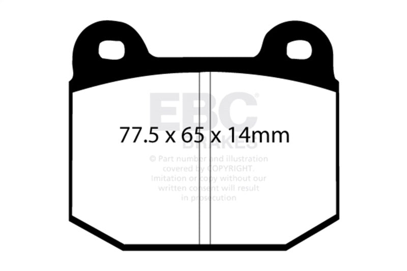 EBC 08+ Lotus 2-Eleven 1.8 Supercharged Yellowstuff Front Brake Pads