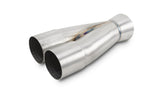 Vibrant 2-1 SS Merge Collectors (1-7/8in Inlet Slipover ID 2-1/4in Outlet OD) - Sold Individually