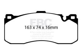 EBC 08-10 BMW 135 3.0 Twin Turbo Redstuff Front Brake Pads