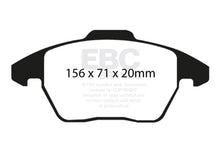 Load image into Gallery viewer, EBC 06-13 Audi A3 2.0 Turbo (Girling rear caliper) Ultimax2 Front Brake Pads