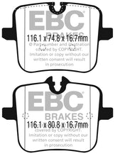 Load image into Gallery viewer, EBC 2018+ BMW M5 4.4TT (F90) Yellowstuff Rear Brake Pads