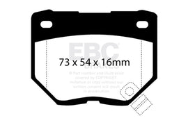 EBC 98-03 Nissan Skyline (R34) 2.5 GT (200) Greenstuff Rear Brake Pads