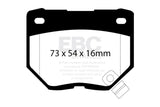 EBC 89-95 Nissan Skyline (R32) 2.6 Twin Turbo GT-R Redstuff Rear Brake Pads