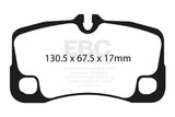 EBC 09-12 Porsche 911 (997) (Cast Iron Rotor only) 3.6 Carrera 2 Redstuff Rear Brake Pads