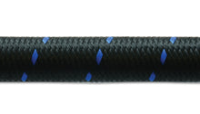 Load image into Gallery viewer, Vibrant -6 AN Two-Tone Black/Blue Nylon Braided Flex Hose (10 foot roll)