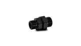 Vibrant -10AN to -8AN ORB Male to Male Union Adapter - Anodized Black