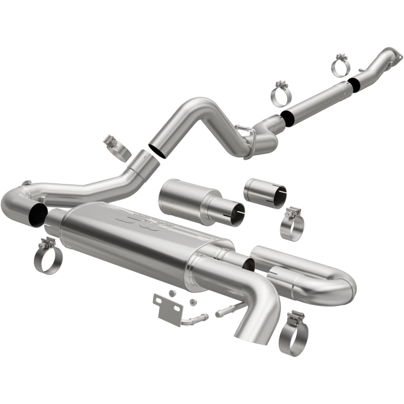 MagnaFlow 2021 Ford Bronco Overland Series Cat-Back Exhaust w/ Single Straight Driver Exit- No Tip