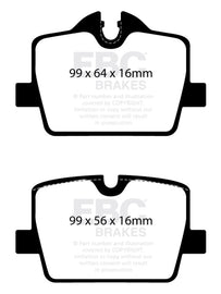 EBC 2019+ BMW Z4 G29 2.0T Bluestuff Rear Brake Pads