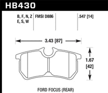 Load image into Gallery viewer, Hawk 00-07 Ford Focus DTC-30 Rear Race Brake Pads