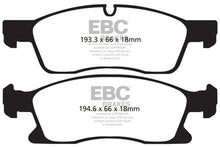 Load image into Gallery viewer, EBC 11+ Dodge Durango 3.6 Ultimax2 Front Brake Pads