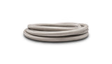 Vibrant SS Braided Flex Hose with PTFE Liner -8 AN 0.42in ID (20 foot roll)