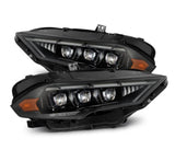 AlphaRex 18-20 Ford Mustang NOVA LED Proj Headlights Alpha-Black w/Activ Light/Seq Signal/Switch DRL