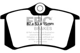 EBC 10-13 Audi A3 2.0 TD Greenstuff Rear Brake Pads