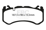 EBC 08-13 Mercedes-Benz C63 AMG (W204) 6.2 Redstuff Front Brake Pads