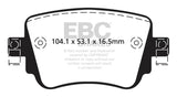 EBC 15-19 Volkswagen GTI 2.0T Redstuff Rear Brake Pads