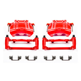 Power Stop 2012 Chrysler 300 Front Red Calipers w/Brackets - Pair