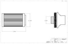 Load image into Gallery viewer, Aeromotive In-Line Filter - AN -10 size Male - 10 Micron Microglass Element - Bright-Dip Black